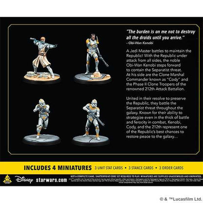 Hello There (General Kenobi Squad Pack): Star Wars Shatterpoint Miniatures Atomic Mass Games