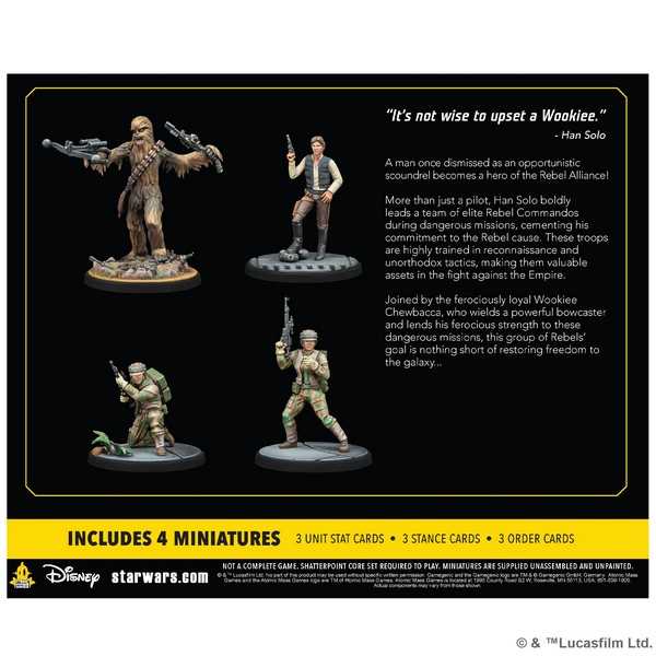 Real Quiet Like (Han Solo Endor) Squad Pack: Star Wars: Shatterpoint Miniatures Atomic Mass Games