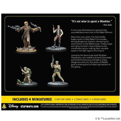 Real Quiet Like (Han Solo Endor) Squad Pack: Star Wars: Shatterpoint Miniatures Atomic Mass Games