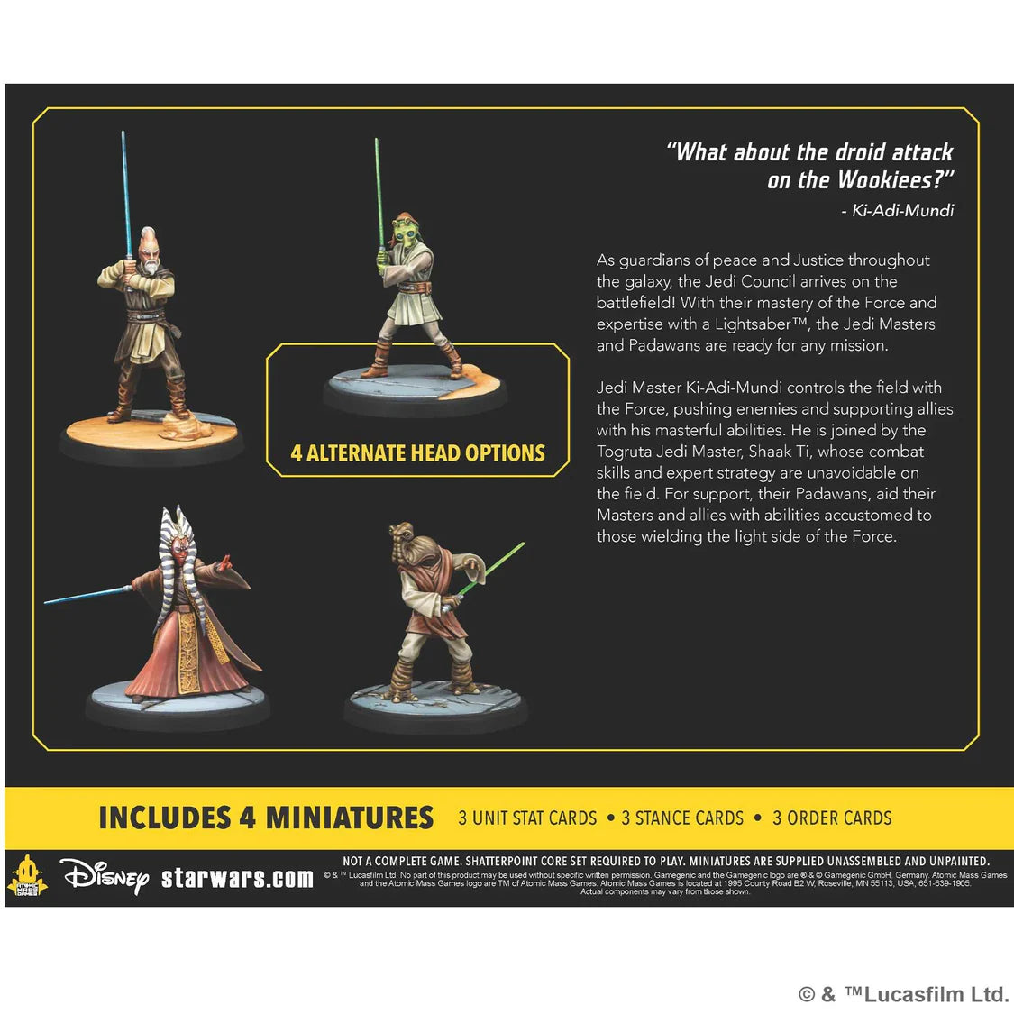 Wisdom of the Council: Star Wars Shatterpoint Miniatures Atomic Mass Games