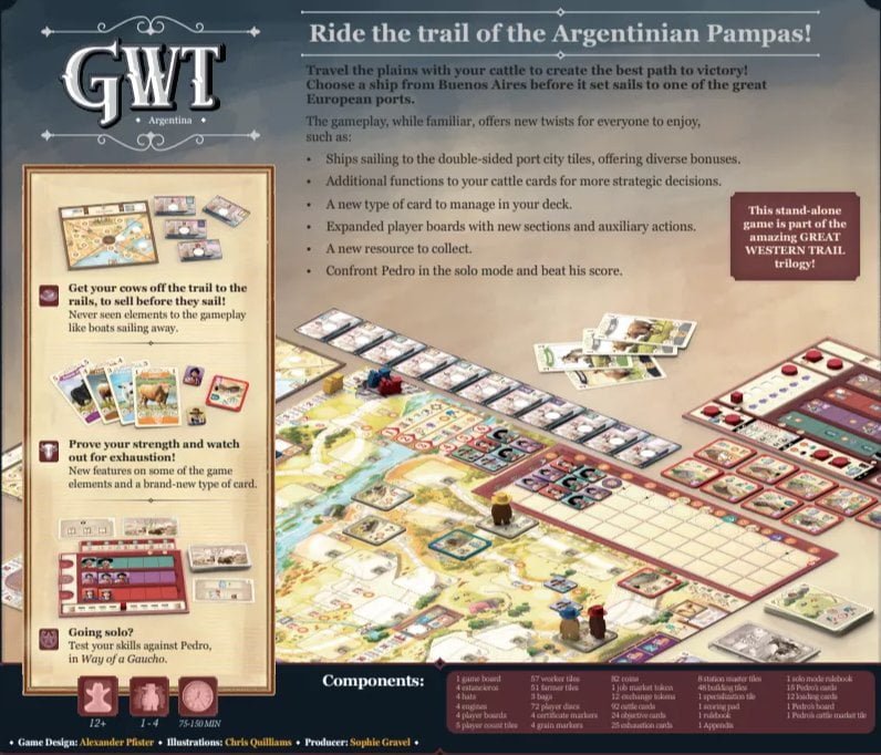 Great Western Trail: Argentina Board Game eggertspiele