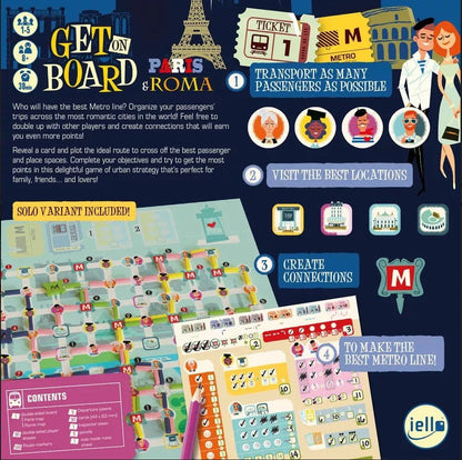 Get on Board: Paris & Roma Board Game Iello