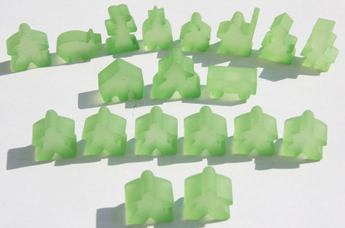 Carcassonne: 19 Frosted Meeples Set Board Game Hans im Glück