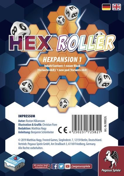 HexRoller: Hexpansion 1 Board Game Frosted Games