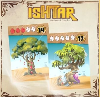 Ishtar - Gardens of Babylon - Foil Goodie Cards Board Game Iello