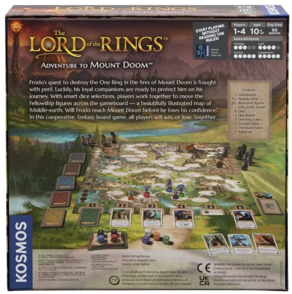 Lord of the Rings: Adventure To Mount Doom Board Game Kosmos