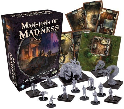 Mansions of Madness: Second Edition Recurring Nightmares Figure and Tile Collection Board Game Fantasy Flight Games