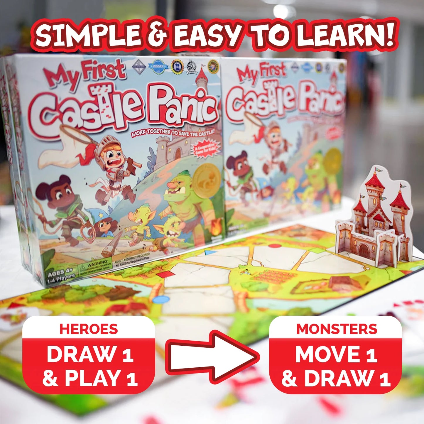 My First Castle Panic Kids Board Game Fireside Games