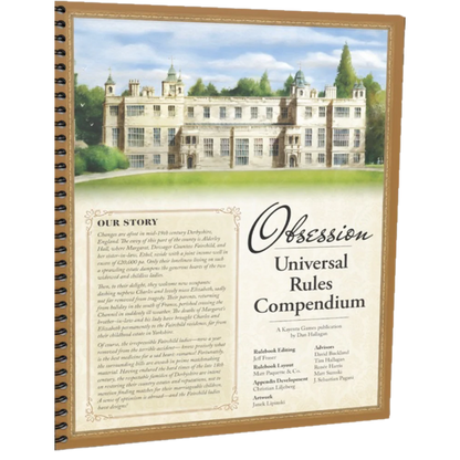 Obsession: Universal Rules Compendium Accessories Kayenta Games