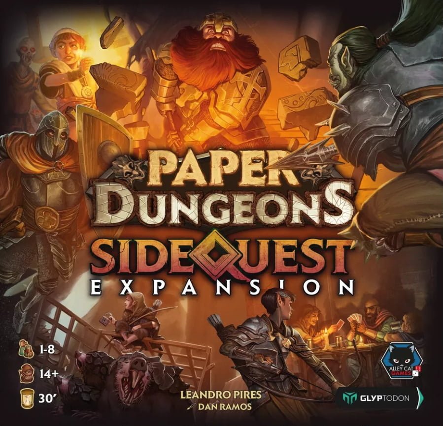 Paper Dungeons: Side Quest Expansion Board Game MeepleBR