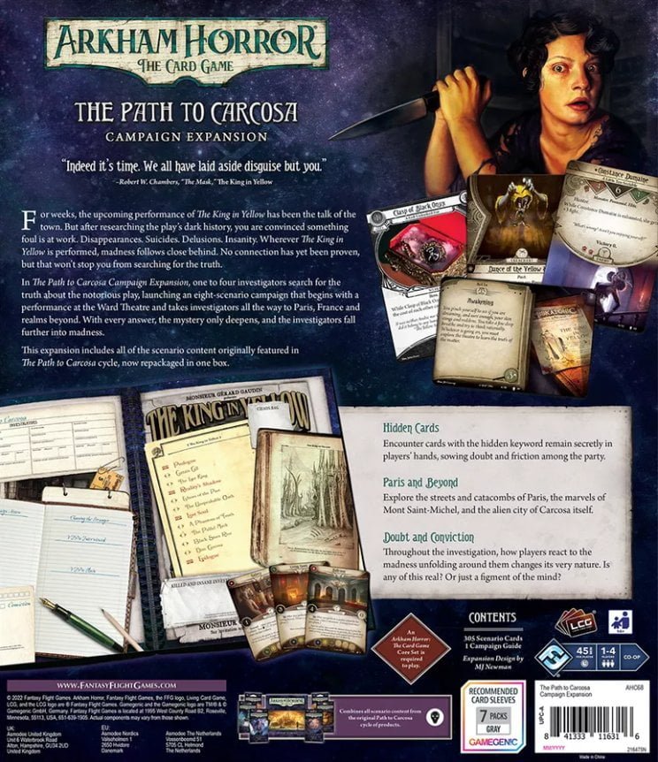 Arkham Horror: The Card Game – The Path to Carcosa: Campaign Expansion Card Game Fantasy Flight Games