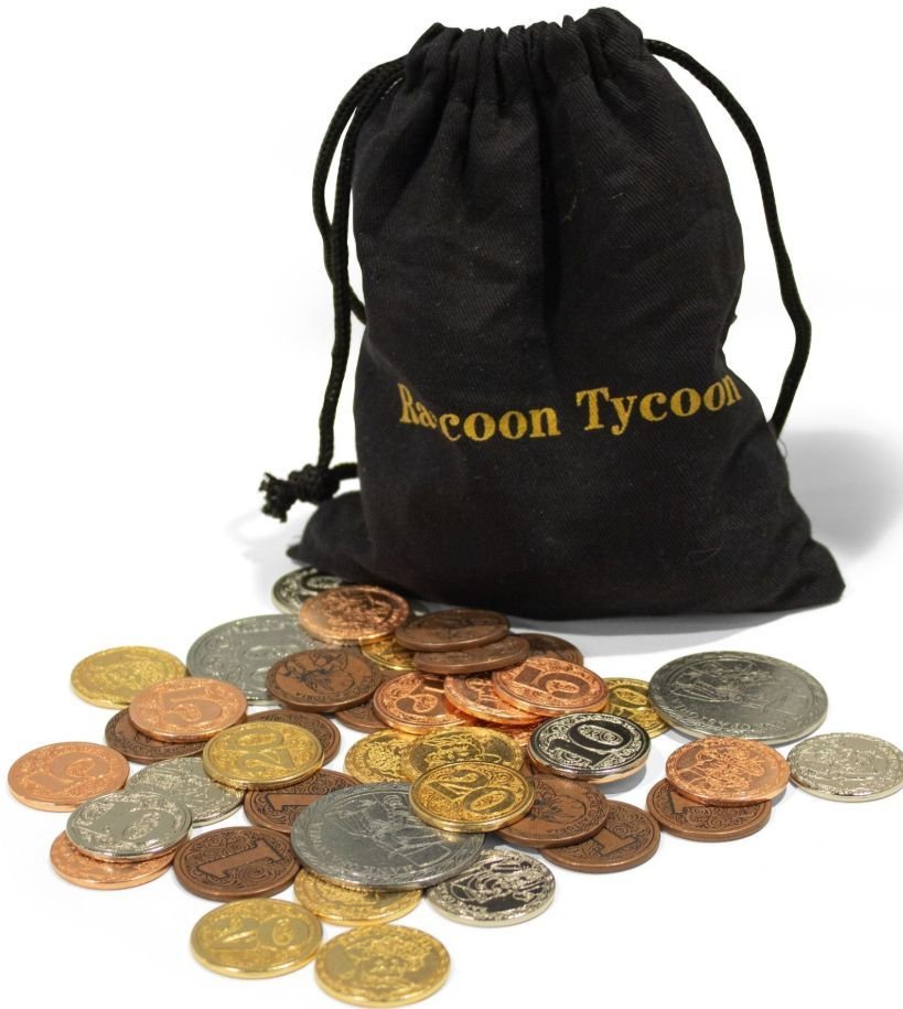 Raccoon Tycoon: Metal Coin Set Board Game Forbidden Games