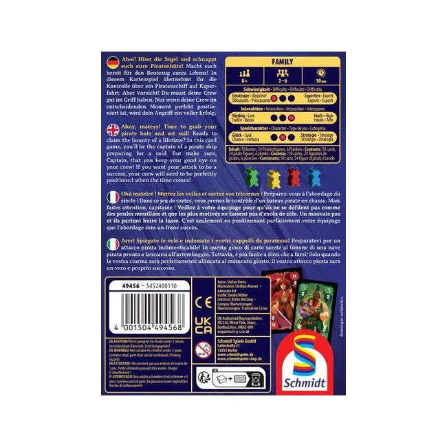 Skull Queen Card Game Schmidt Spiele