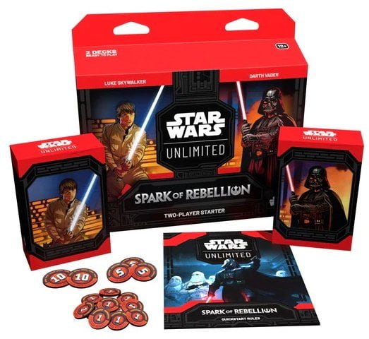 Star Wars: Unlimited – Spark of Rebellion Two-Player Starter (Luke vs Vader) Card Game Fantasy Flight Games