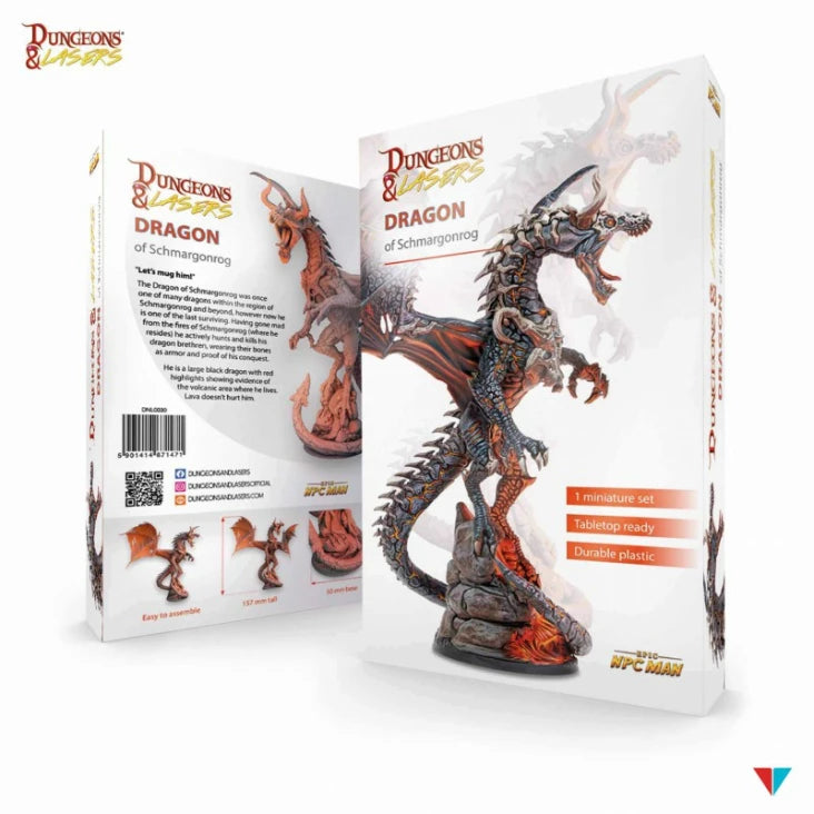 Dungeons and Lasers Dragon of Schmargonrog Miniatures Archon Studio