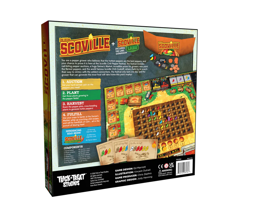 Scoville Second Edition Board Game Trick or treat games