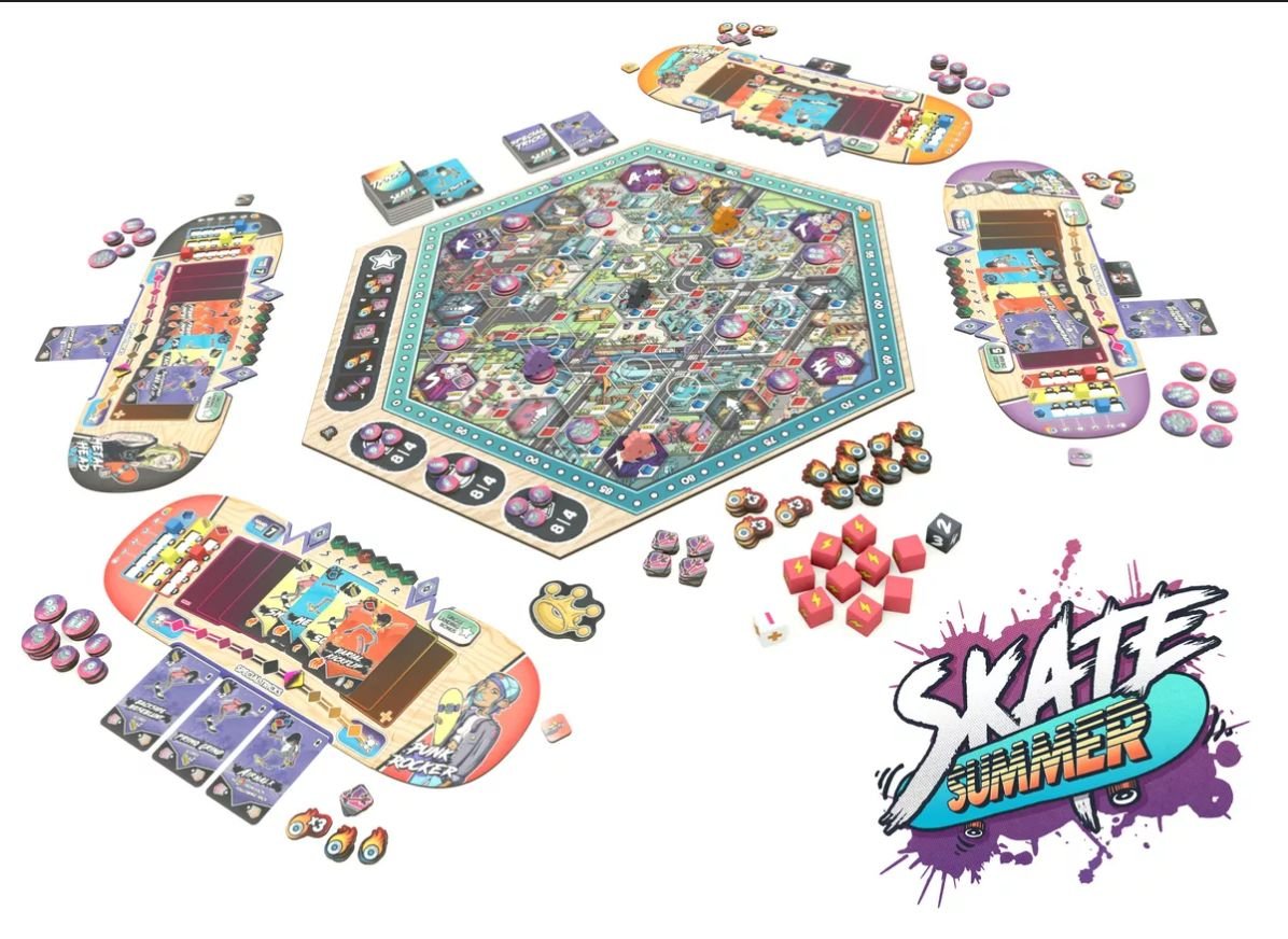 Skate Summer Board Game Pandasaurus Games