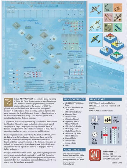 Skies Above Britain Board Game GMT Games