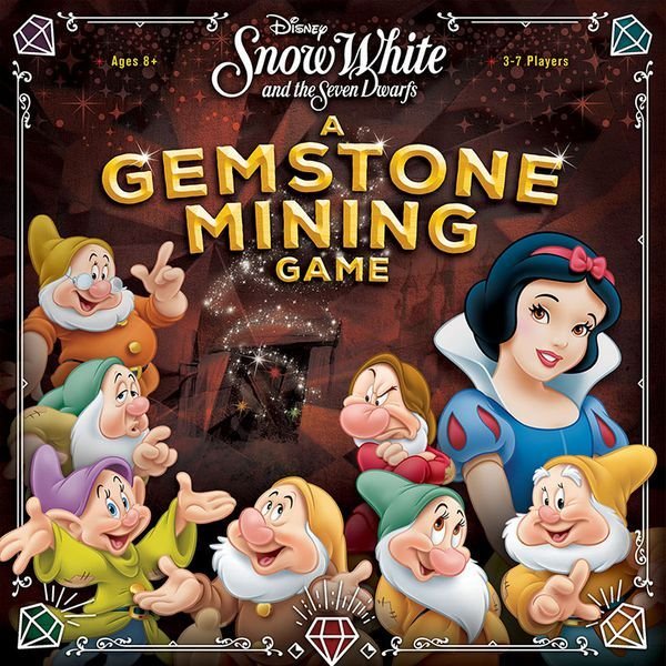 Snow White and the Seven Dwarfs: A Gemstone Mining Game Board Game USAopoly