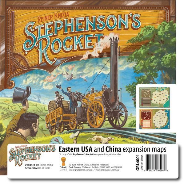 Stephenson's Rocket: Eastern USA & China Board Game Grail Games