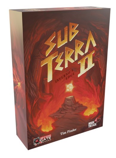 Sub Terra II: Inferno's Edge Board Game Inside the Box