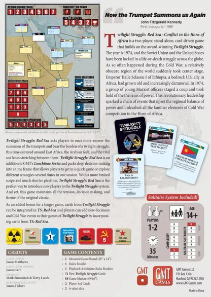 Twilight Struggle: Red Sea Conflict in the Horn of Africa Board Game GMT Games