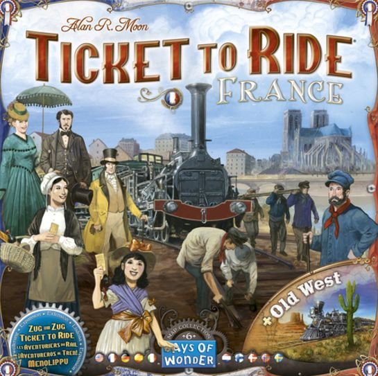 Ticket to Ride Map Collection: Volume 6 France & Old West Board Game Days of Wonders