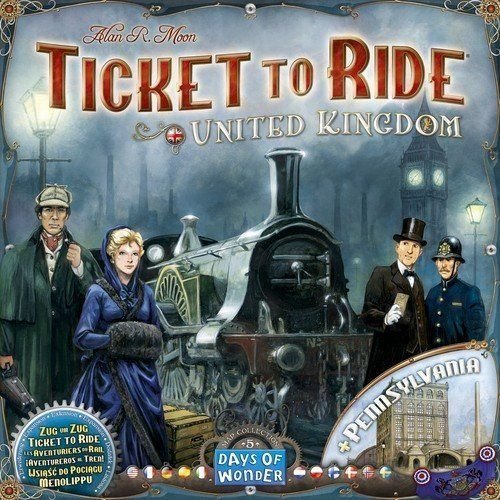 Ticket to Ride Map Collection: Volume 5 United Kingdom & Pennsylvania Board Game Days of Wonders