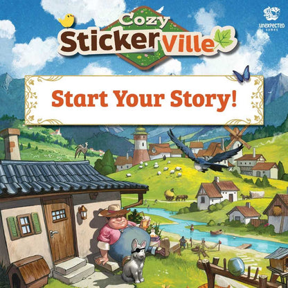 Cozy Stickerville Board Game Unexpected Games