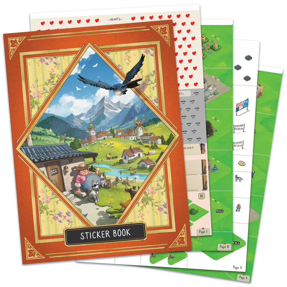 Cozy Stickerville Board Game Unexpected Games