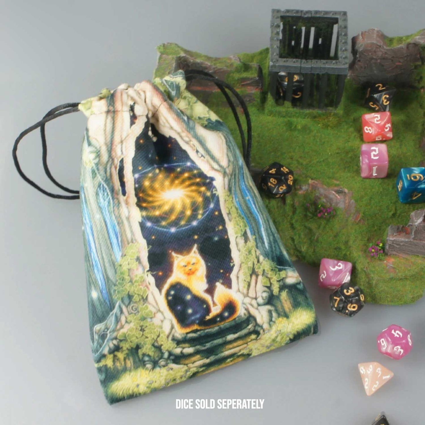 Mystical Forest Fantasy Drawstring Dice Bag Dice Bag DiceBag.co.uk