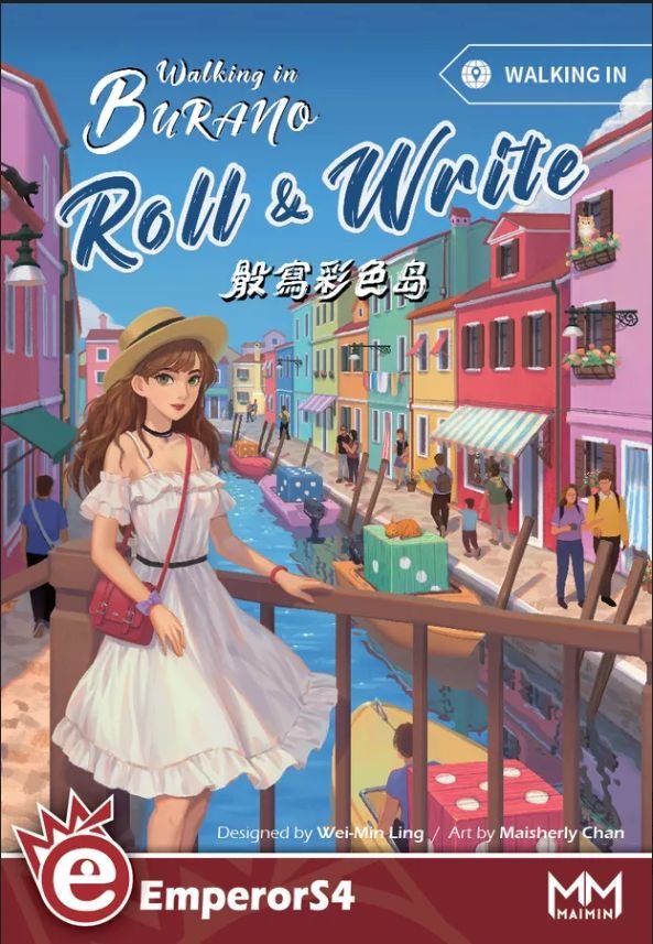 Walking in Burano: Roll & Write Board Game EmperorS4