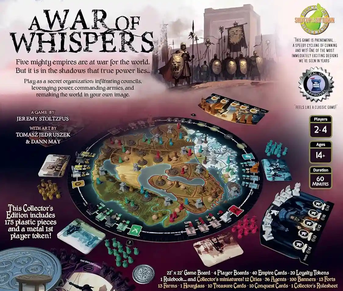 A War of Whispers: Collectors Edition Board Game Starling Games