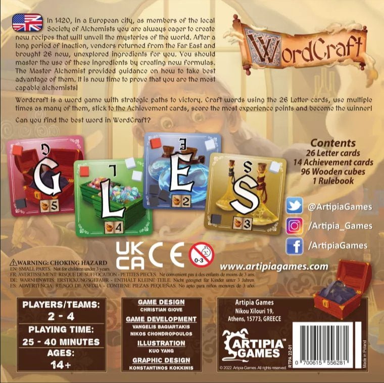 WordCraft Board Game Artipia Games