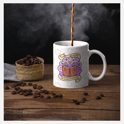 Beware The Dungeon Master Mug Gifts Mythical Studios