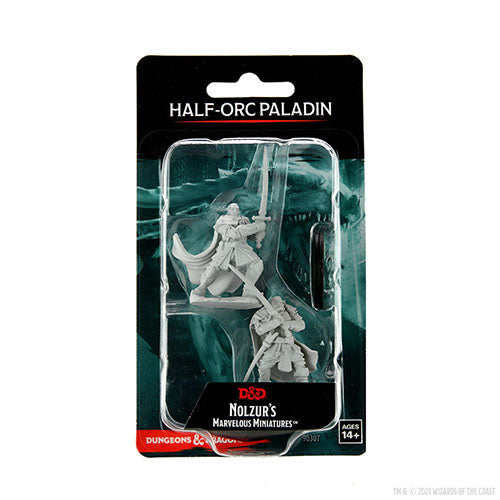 D&D Nolzurs Marvelous Miniatures: Half-Orc Paladin Male - Wave 15 Miniatures WizKids
