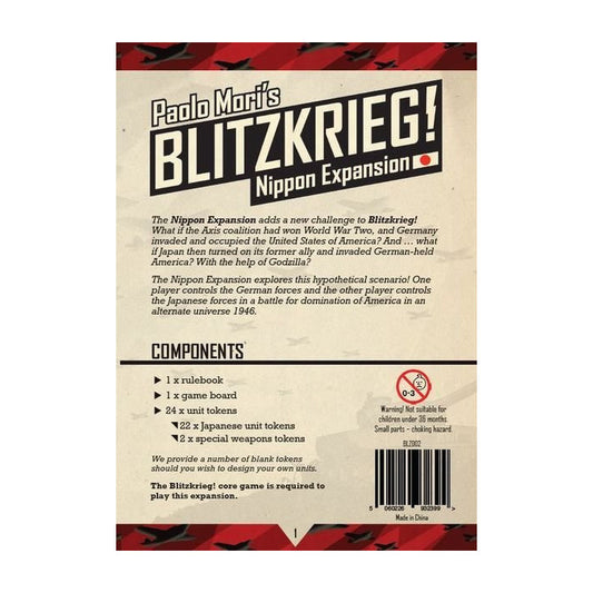Blitzkrieg!: Nippon Expansion Board Game PSC Games