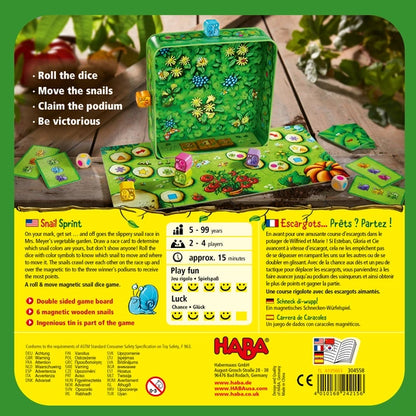 Snail Sprint Board Game HABA