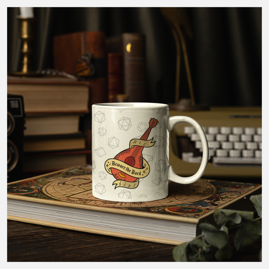 Beware The Bard Mug Gifts Mythical Studios