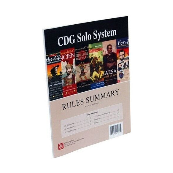 CDG Solo System Board Game GMT Games