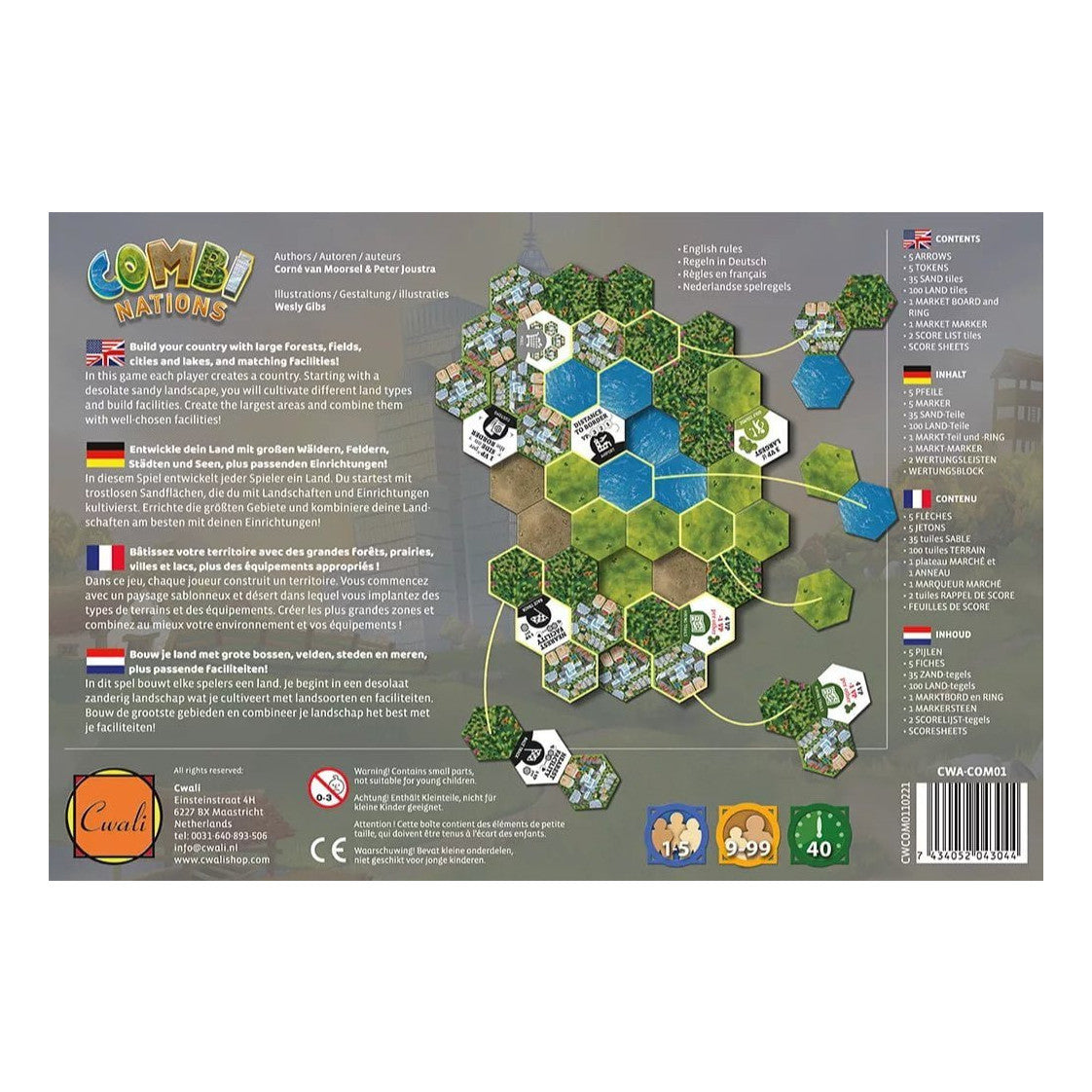 Combi-Nations Board Game Cwali