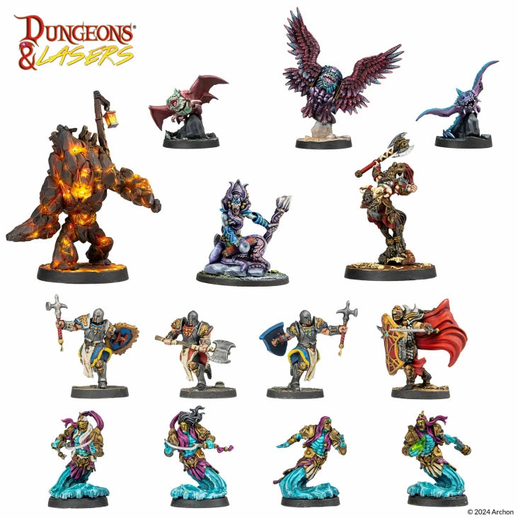 Dungeons and Lasers Deuslair: Core Set Miniatures Archon Studio