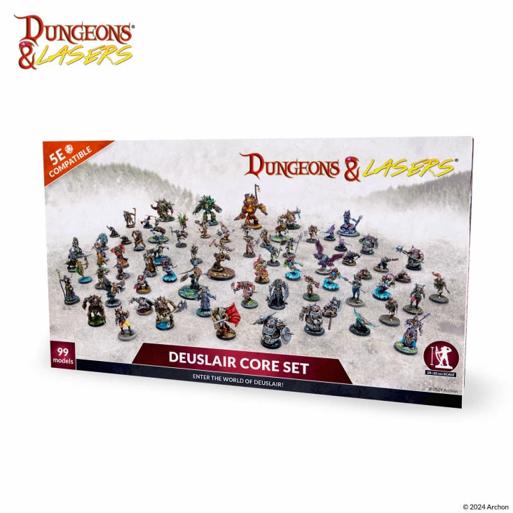 Dungeons and Lasers Deuslair: Core Set Miniatures Archon Studio