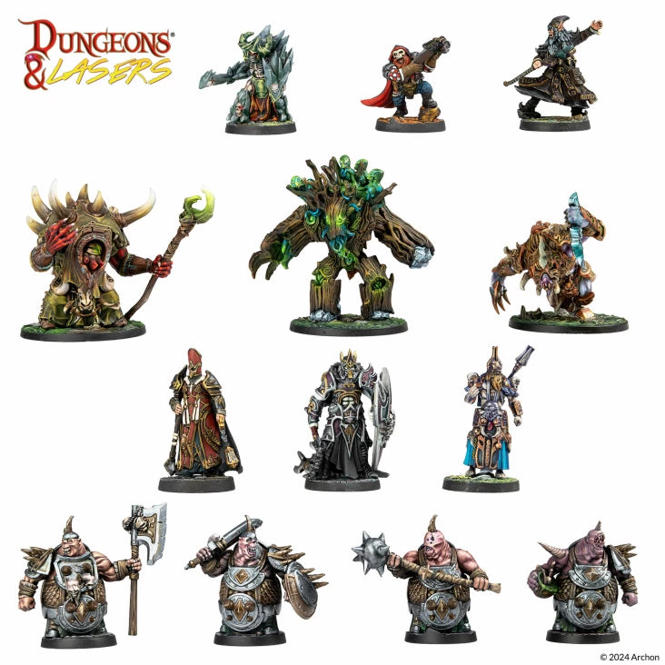 Dungeons and Lasers Deuslair: Core Set Miniatures Archon Studio