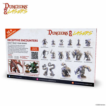 Dungeons and Lasers Deuslair: Deceptive Encounters Miniatures Archon Studio