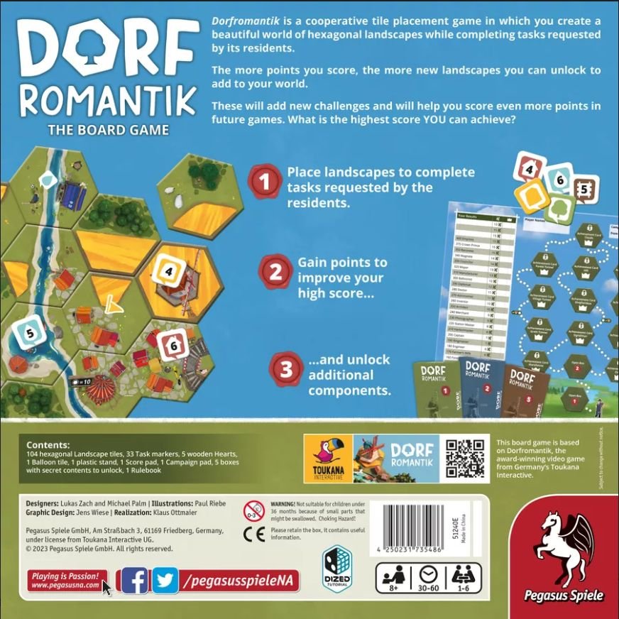 Dorfromantik: The Board Game Board Game Pegasus Spiele