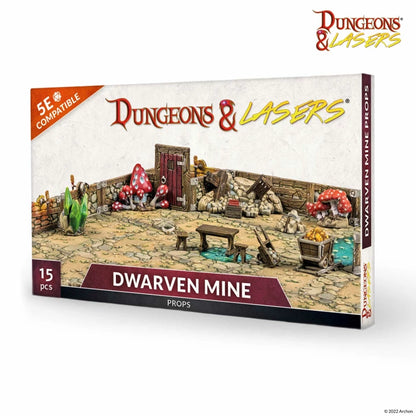 Dungeons and Lasers Dwarven Mine Props Terrain Archon Studio