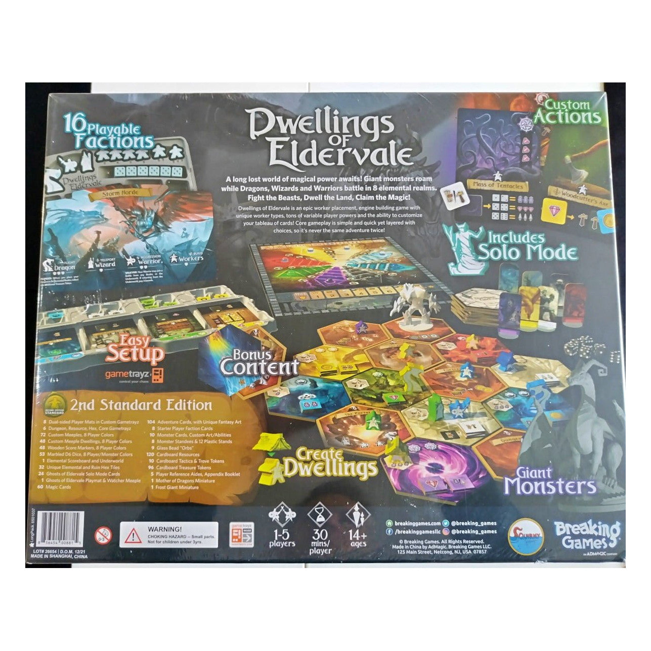 Dwellings of Eldervale Second Edition Board Game Breaking Games