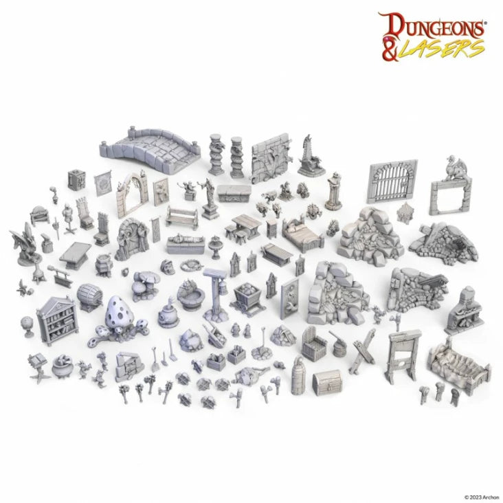 Dungeons and Lasers Fantasy Props Pack Terrain Archon Studio