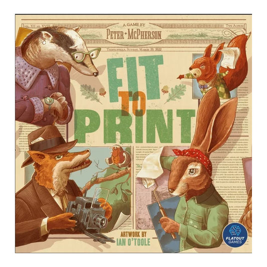 Fit to Print Board Game Flatout Games